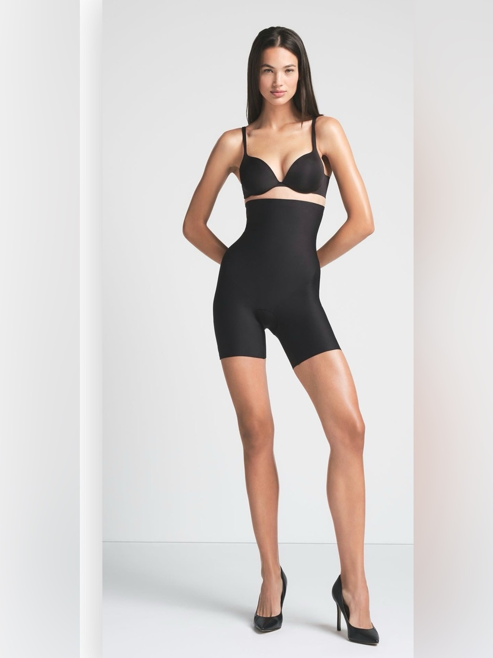 SKIMS BODY CORE SCULPT HIGH-WAISTED SHORT SIZE XXS BLACK NWOT